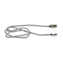 Дата-кабель PowerPlant CA910212 1m USB(тато) - microUSB(тато) Dark Gray