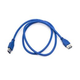 Дата-кабель PowerPlant CA911134 1m USB(тато) - USB(мама) Black