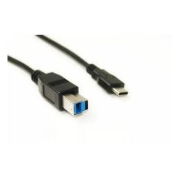 Дата-кабель PowerPlant KD00AS1275 1.5m USB Type C(тато) - USB Type B(тато) Black