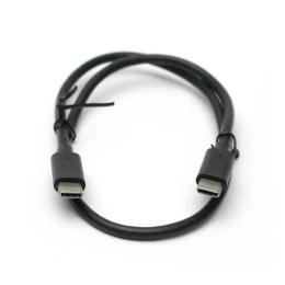 Дата-кабель PowerPlant KD00AS1255 USB Type C (тато) - USB Type C (тато) 0.5m Black