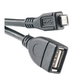 Дата-кабель PowerPlant KD00AS1233 0.5m USB(мама) - microUSB(тато) Black