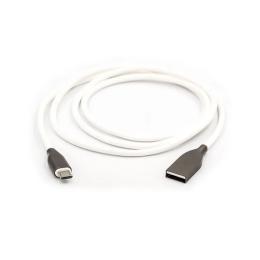 Дата-кабель PowerPlant USB (тато) - microUSB (тато) 1 м CA910700 White