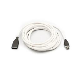 Дата-кабель PowerPlant USB (тато) - microUSB (тато) 2 м CA910731 White