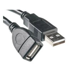 Дата-кабель PowerPlant KD00AS1211 3m USB(тато) - USB(мама) Black