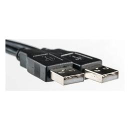 Дата-кабель PowerPlant KD00AS1214 1.5m USB(тато) - USB(тато) Black