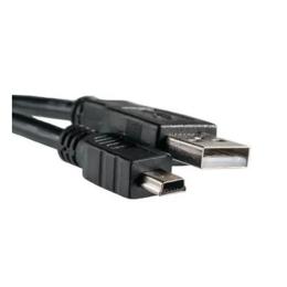 Дата-кабель PowerPlant KD00AS1219 0.5m USB(тато) - miniUSB(тато) Black