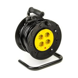 Мережевий фільтр PowerPlant PPRA10M20S4L Black 220v, 20 м, 4 розетки, на котушці