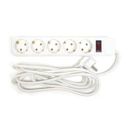Мережевий фільтр PowerPlant PPSA10M30S5B White 220V, 3 м, 5 розеток