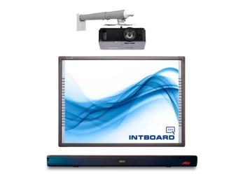 Комплект по МОН Інтерактивна дошка INTBOARD i6270 + короткофокусний проєктор + монтаж + акустична система
