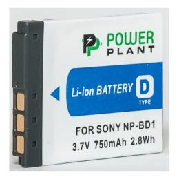 Акумулятор для фотоапарата PowerPlant Sony NP-BD1/FD1 Black 750mAh