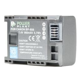 Акумулятор для фотоапарата PowerPlant Canon BP-808 Black Chip 900mAh