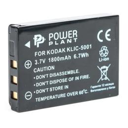 Акумулятор для фотоапарата PowerPlant Kodak KLIC-5001, DB-L50 Black 1800mAh