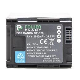 Акумулятор для фотоапарата PowerPlant Canon BP-828 Black Chip 2960mAh