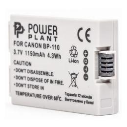 Акумулятор для фотоапарата PowerPlant Canon BP-110 Black Chip 1150mAh