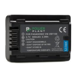 Акумулятор для фотоапарата PowerPlant Panasonic VW-VBY100 Black 900mAh