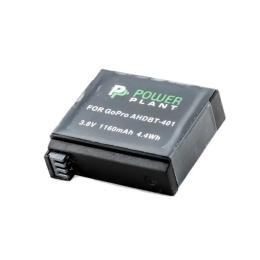 Акумулятор для фотоапарата PowerPlant для GoPro AHDBT-401 Black 1160mAh