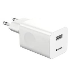 Адаптер живлення для телефона Baseus CCALL-BX02 White (1xUSB 3A ) QC 3.0