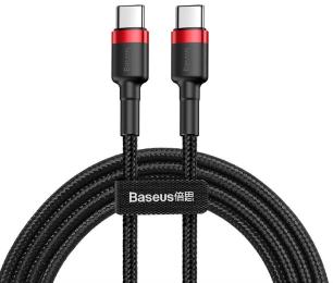 Дата-кабель Baseus Cafule CATKLF-H91 USB Type C (тато) - USB Type C (тато) 2m Black Red