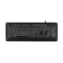 Клавіатура USB класична 2E KS 110 USB Illuminated Black
