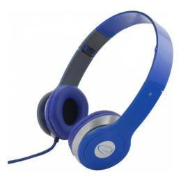 Накладні навушники Esperanza EH145 Blue провідні з мікрофоном