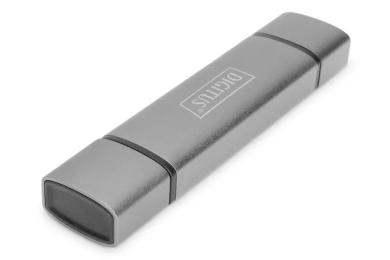 Картрідер Digitus DA-70886 Gray USB-C/USB 3.0 SD/MicroSD