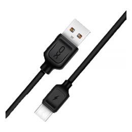 Дата-кабель XO NB36 1m USB(тато) - microUSB(тато) Black