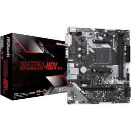 Материнська плата ASRock B450M-HDV R4.0 Black