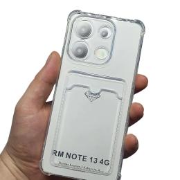 Чохол-накладка Infinity Silicon для Xiaomi Redmi Note 13 Transparent з карманом