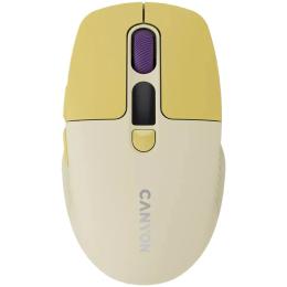 Мишка Canyon MW-26 LCD Silent Dual Mode Wireless Yellow (CNS-CMSW26Y)