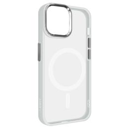 Чохол-накладка ArmorStandart Unit MagSafe для Apple iPhone 14 Matte Clear Silver (ARM70462)