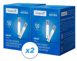 Тест-смужки для глюкометра LONGEVITA Smart (6662664)