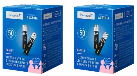 Тест-смужки для глюкометра LONGEVITA 6837151