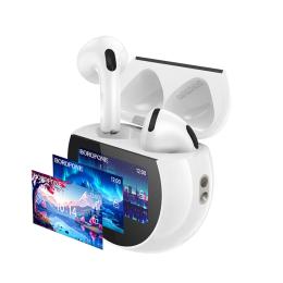 Бездротові навушники Borofone BW87 Mist true wireless BT headset with touch screen White