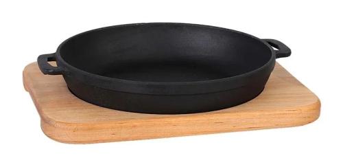 Жаровня чавунна Maysternya 20*4 см з підставкою Horeca (Т1011-01)