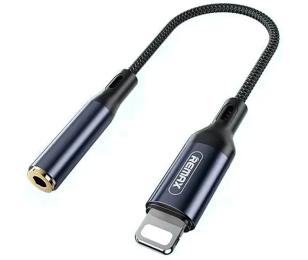 Аудіо-кабель Remax Sury RL-LA13i 3.5 мм (mini-jack) (мама)  -  Lightning (тато), 0.15m Black