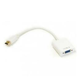 Перехідник PowerPlant KD00AS1285 HDMI (тато) - VGA (мама) White