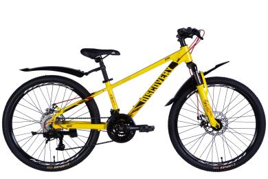 Велосипед Discovery QUBE DD CS 11, 5 2025 Black Yellow