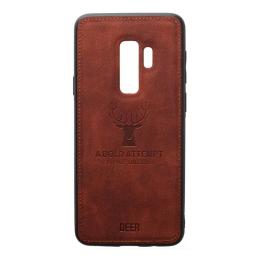 Чохол-накладка TOTO Deer Shell With Leather Effect Case для Samsung Galaxy G965 S9 Plus Brown