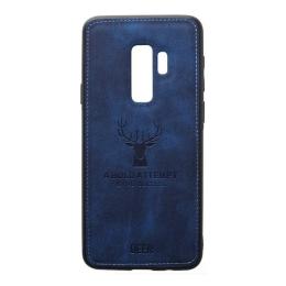 Чохол-накладка TOTO Deer Shell With Leather Effect Case для Samsung Galaxy G965 S9 Plus Dark Blue