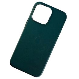 Чохол-накладка Infinity Leather MagSafe для iPhone 16 Pro Max Green
