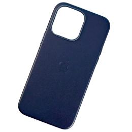 Чохол-накладка Infinity Leather MagSafe для iPhone 16 Pro Max Dark Blue