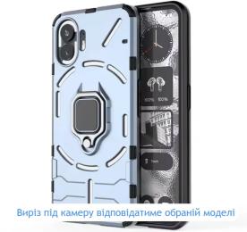 Чохол-накладка Infinity Ring Stand для Nothing Phone (2a) Camera cover Blue