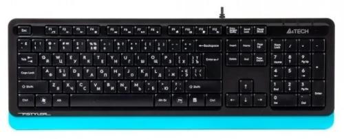Клавіатура A4Tech FK10 Black Blue USB (ENG/UKR/RU)