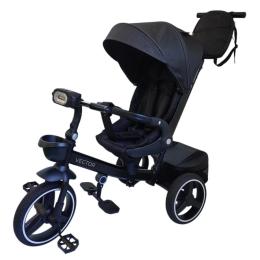 Дитячий триколісний велосипед El Camino VECTOR ME 1162-1 Black