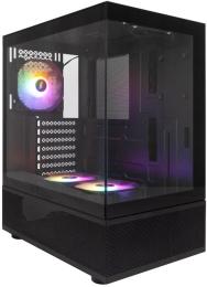 Корпус для ПК 1STPLAYER Mi7-A-BK-2F7R-1F7 Black без БЖ