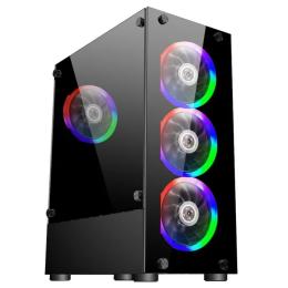 Корпус для ПК 1STPLAYER V2-A-4F1 Black без БЖ