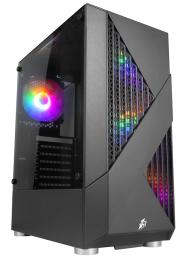 Корпус для ПК 1STPLAYER F3-A-BK-4F1 Black без БЖ