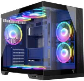 Корпус для ПК ModeCom VOLCANO PANORAMA APEX ARGB 7F MIDI Gray без БЖ