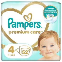 Підгузки Pampers Premium Care Maxi Розмір 4 (9-14 кг) 52 (4015400278818)
