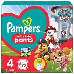 Підгузки Pampers Maxi Розмір 4 (9-15 кг) Paw Patrol 72 шт (8006540863572)
